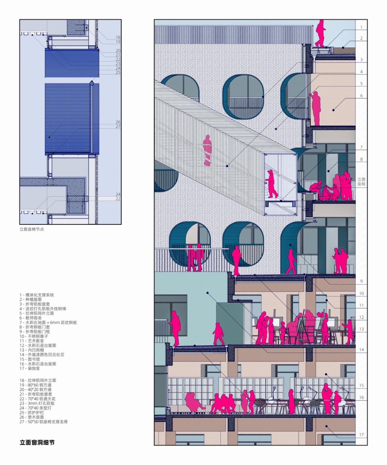 BIM建筑|学习层台—深圳福强小学 / 众建筑