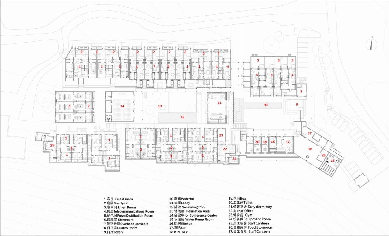 BIM建筑|瀑布下的诗意栖居:尧珈•瀑布村 /上海尧舜建筑设计有限公司