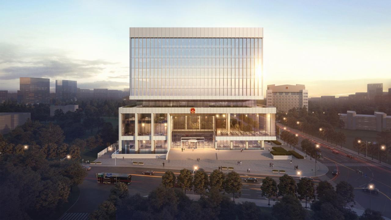 BIM建筑|凝固的正义•常州市中级人民法院扩建 / 简和建筑