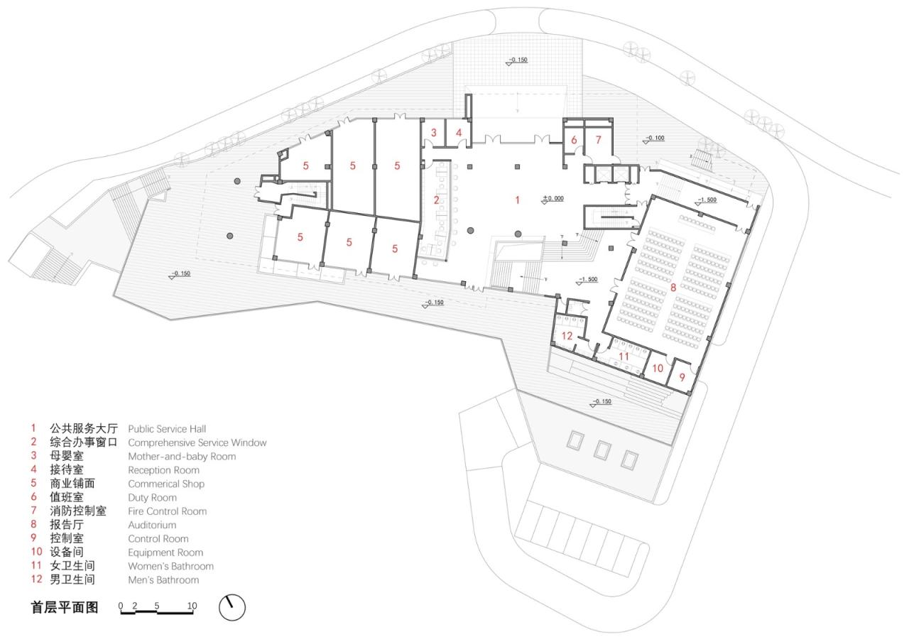 BIM建筑|磁器口服务中心 / 重庆悦集建筑设计
