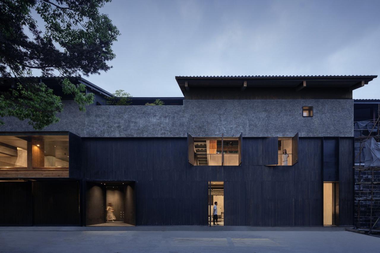 BIM建筑|虚怀若谷，犹如半仓：半仓，上海 / 本哲建筑