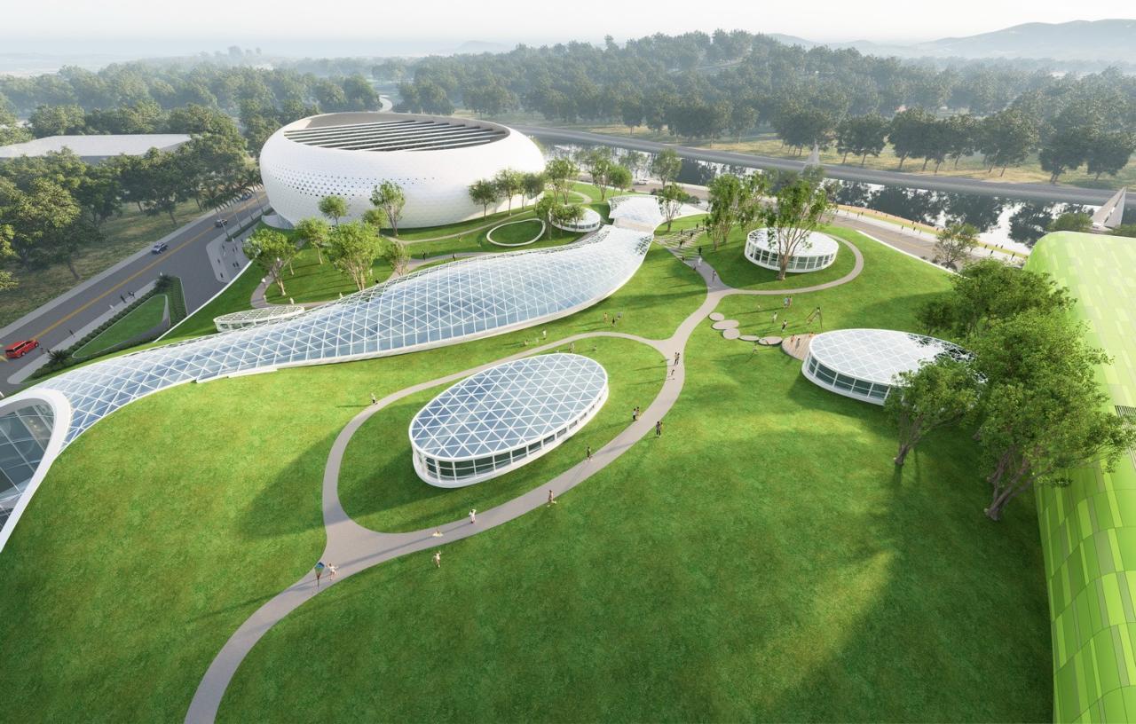 BIM建筑|广东梅州丰顺文体中心 / 深圳迈思建筑设计有限公司