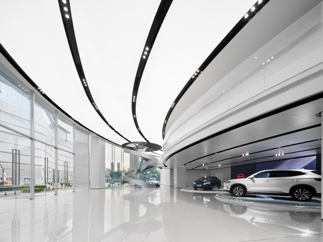 BIM建筑|启迪未来 江城地标：武汉比亚迪品牌体验中心 / 成执设计