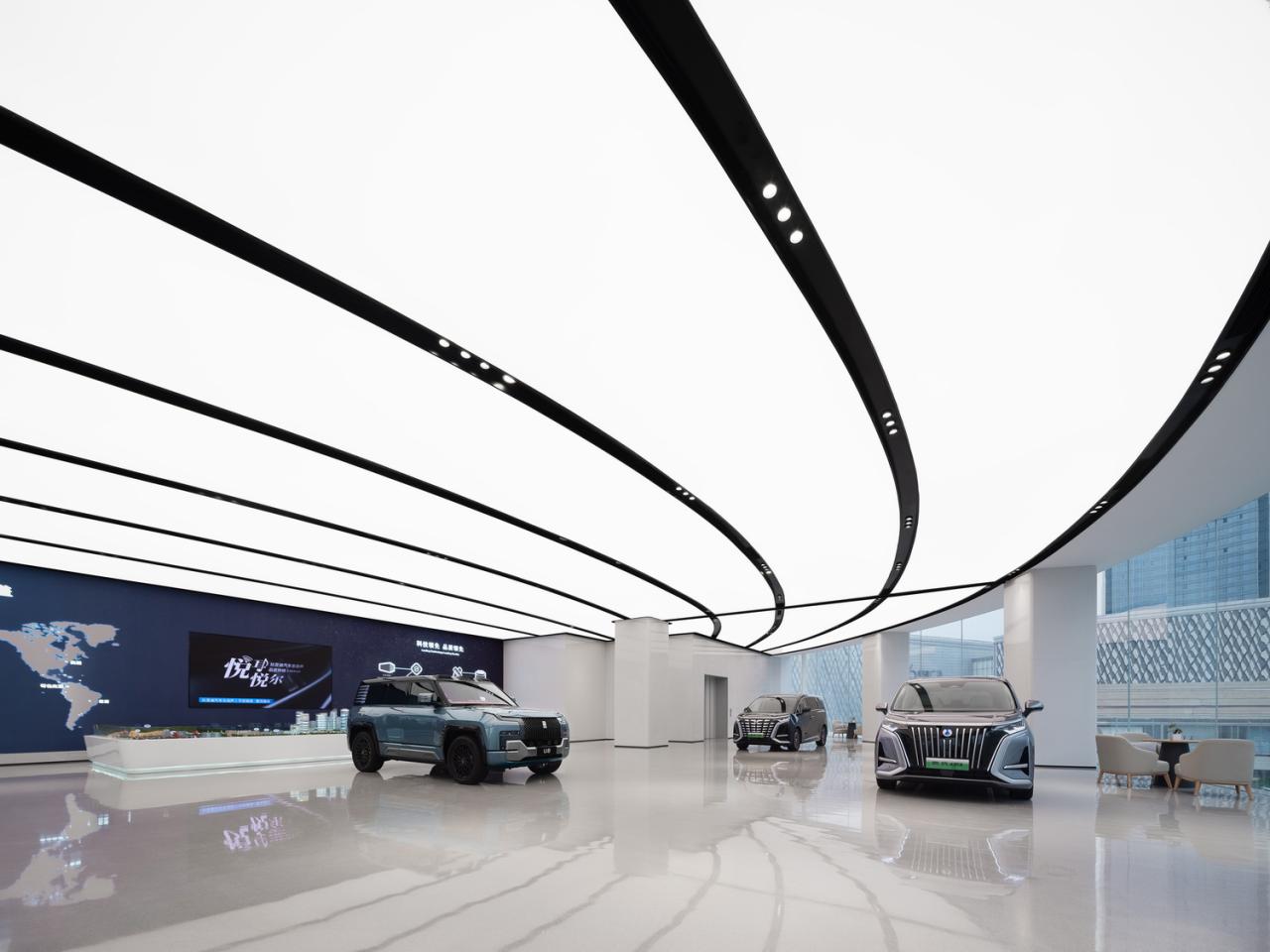 BIM建筑|启迪未来 江城地标：武汉比亚迪品牌体验中心 / 成执设计