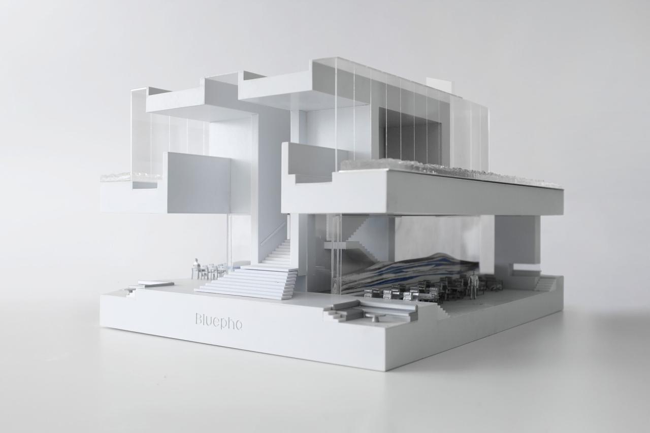 BIM建筑|蓝晶微生物 Bluepha BioFAB / 行之建筑