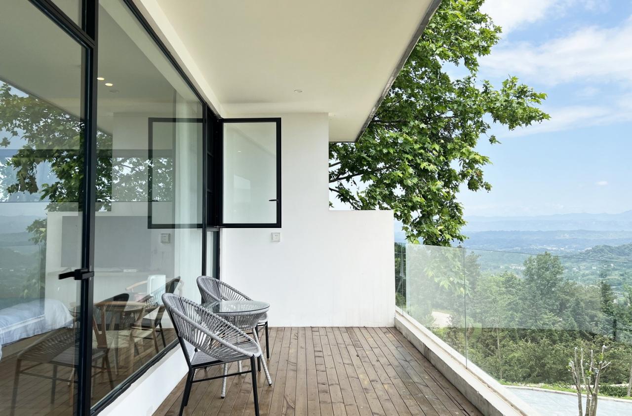 BIM建筑|云台阅野：漂浮在茶田上的民宿 / 岩川建筑设计