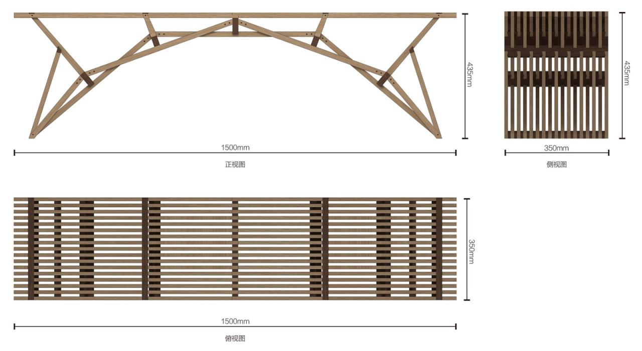 BIM建筑|编木拱凳 / 卜一工坊（杭州）文化创意有限公司