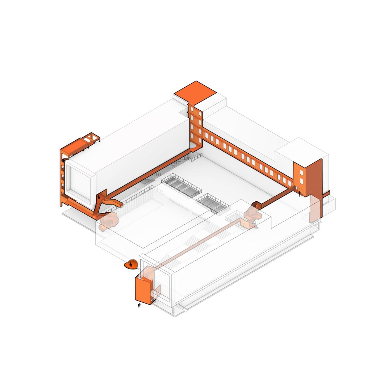 BIM建筑|县城里的新学校：送你一匹小马 / 上海立木建筑规划