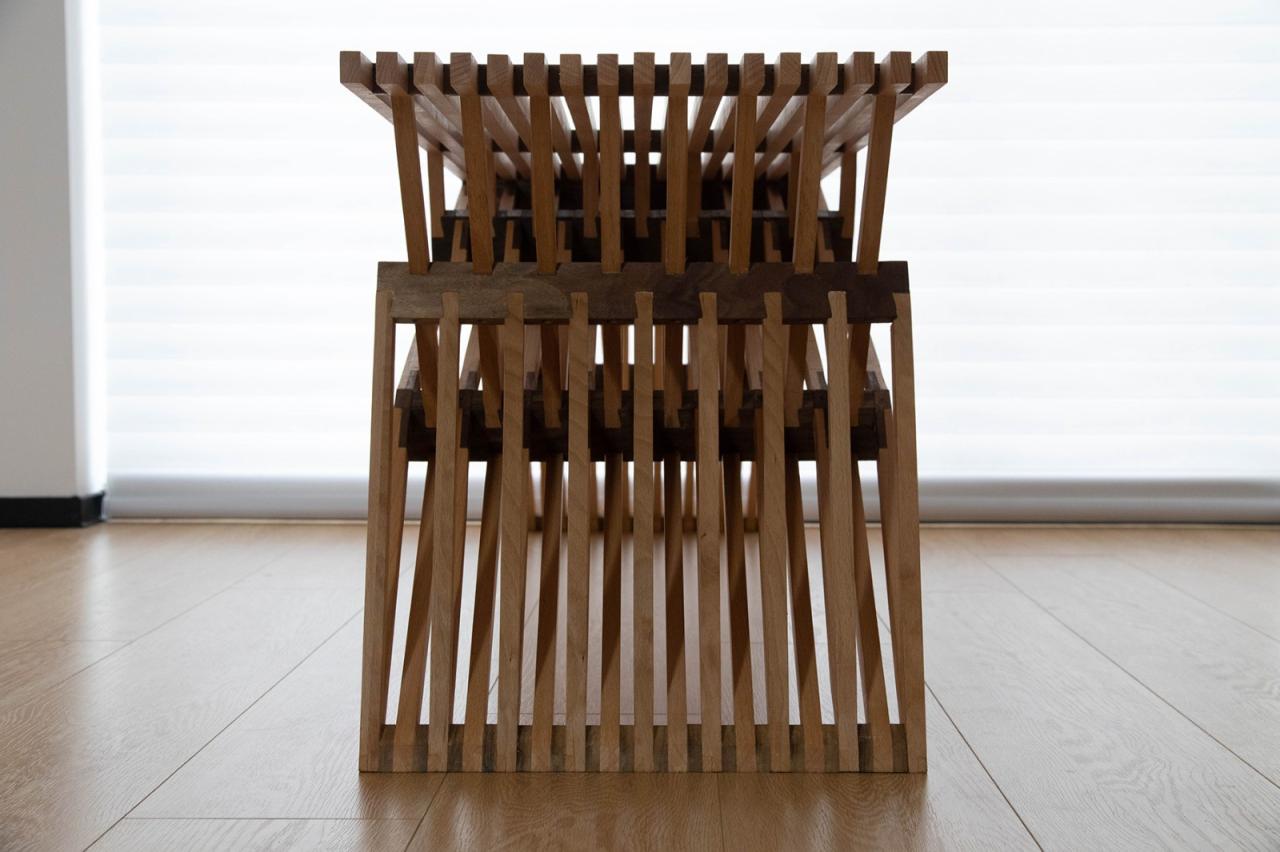 BIM建筑|编木拱凳 / 卜一工坊（杭州）文化创意有限公司