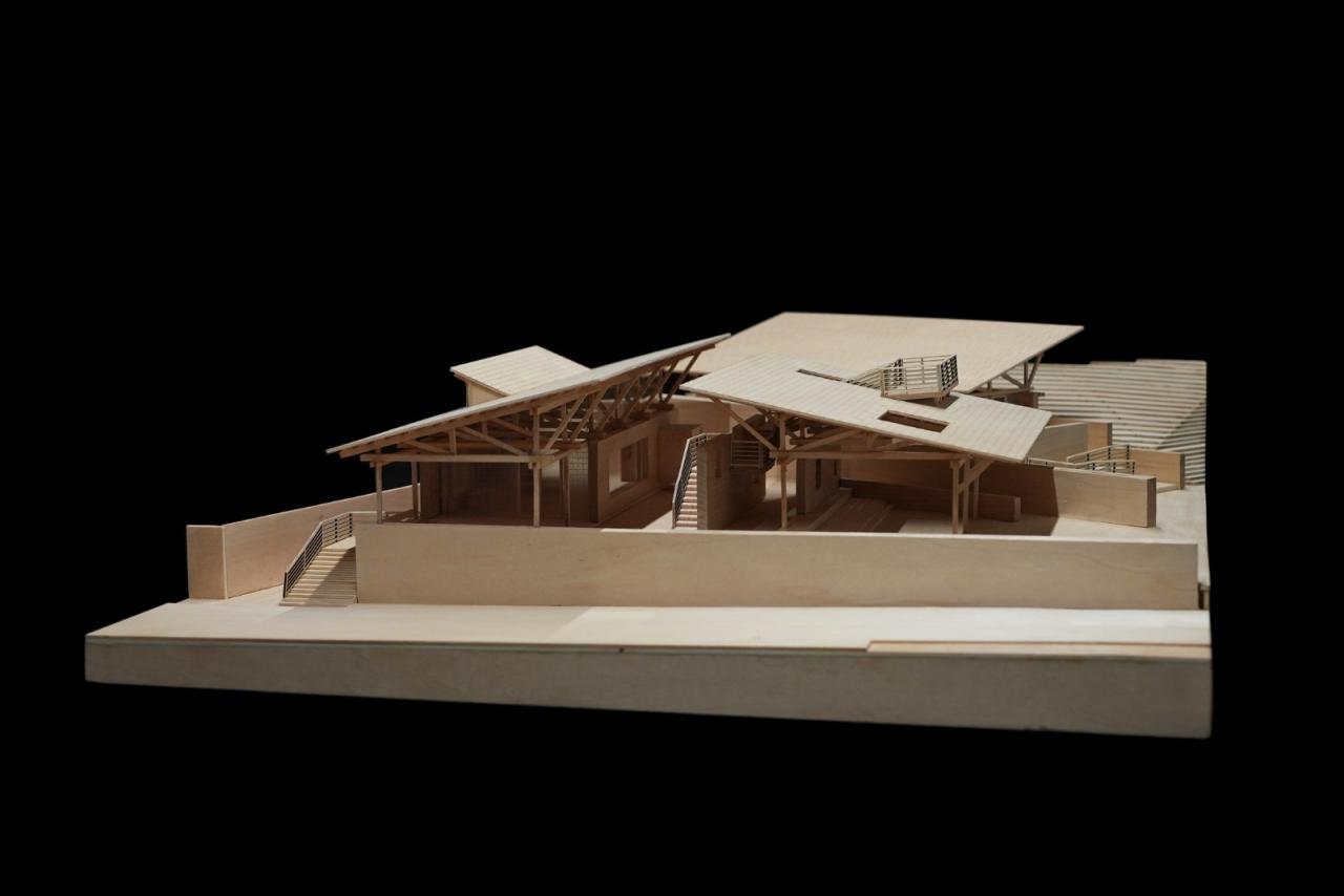 BIM建筑|留坝瓦窑沟多功能服务中心 / 尌林建筑设计事务所