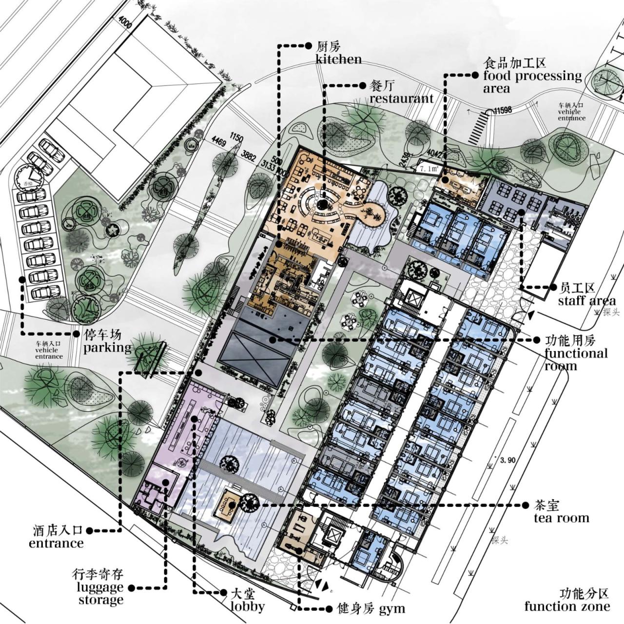 BIM建筑|上海世博元古酒店 / 无之设计