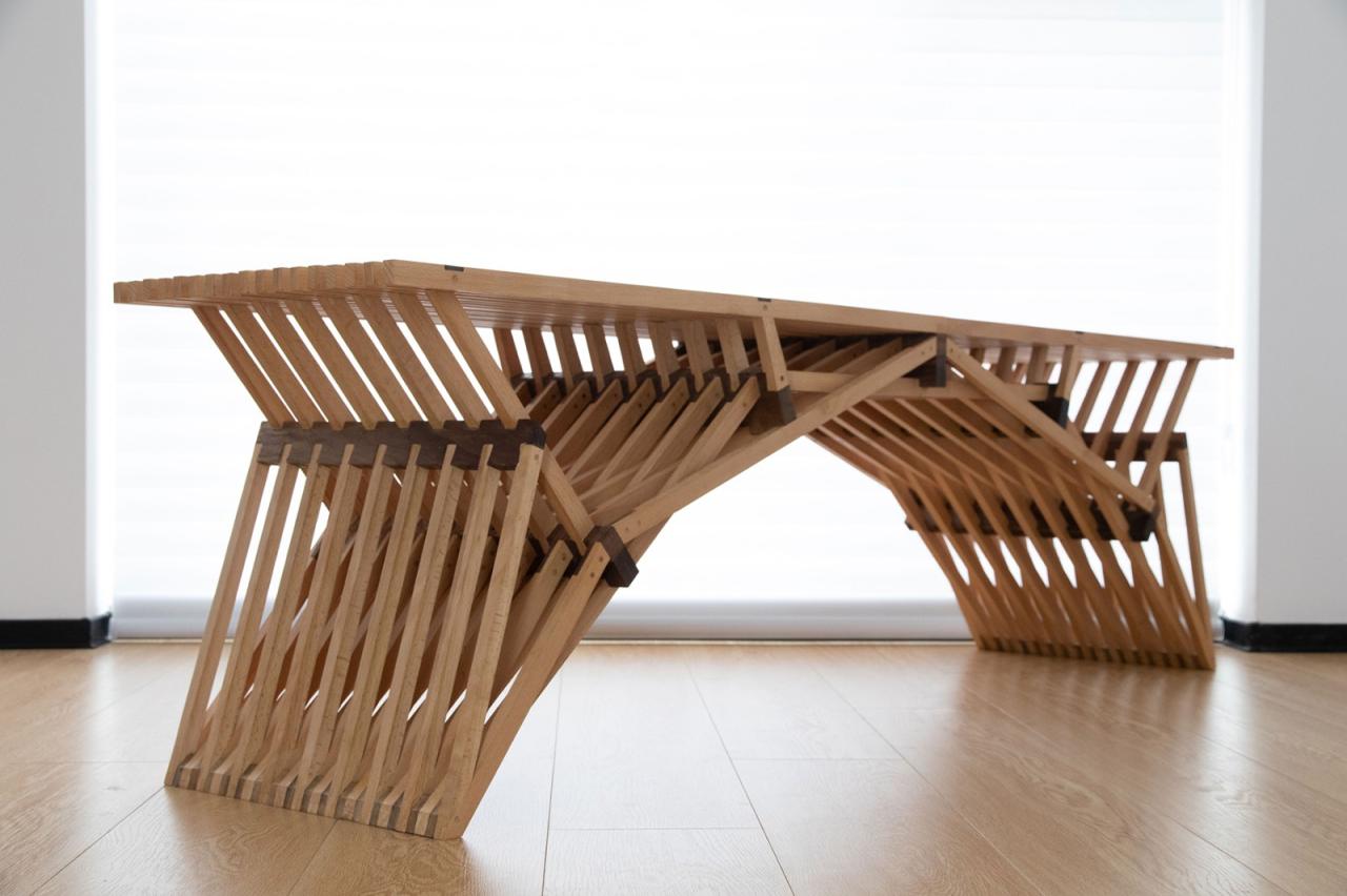 BIM建筑|编木拱凳 / 卜一工坊（杭州）文化创意有限公司