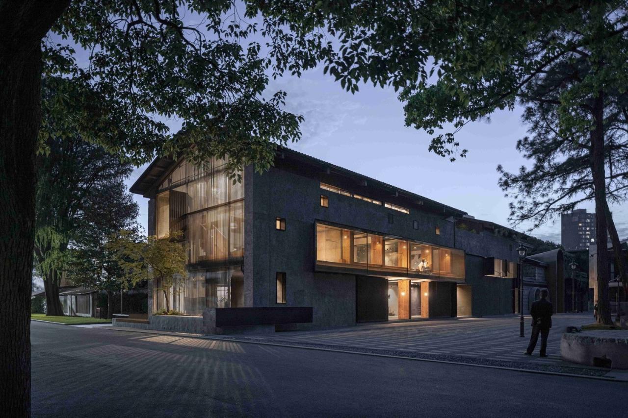 BIM建筑|虚怀若谷，犹如半仓：半仓，上海 / 本哲建筑