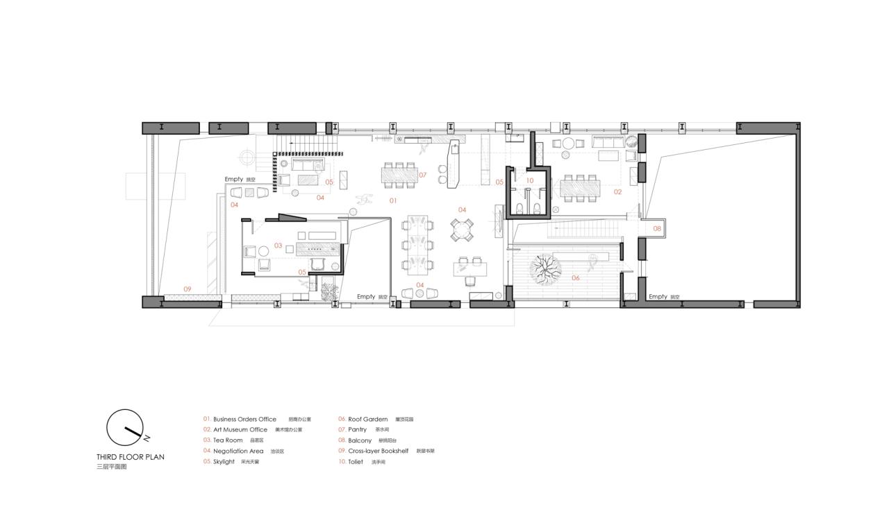 BIM建筑|虚怀若谷，犹如半仓：半仓，上海 / 本哲建筑