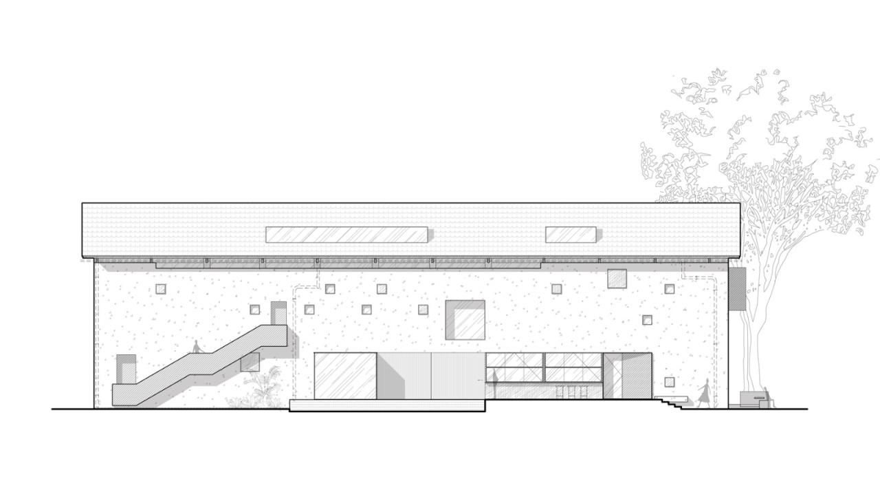 BIM建筑|虚怀若谷，犹如半仓：半仓，上海 / 本哲建筑