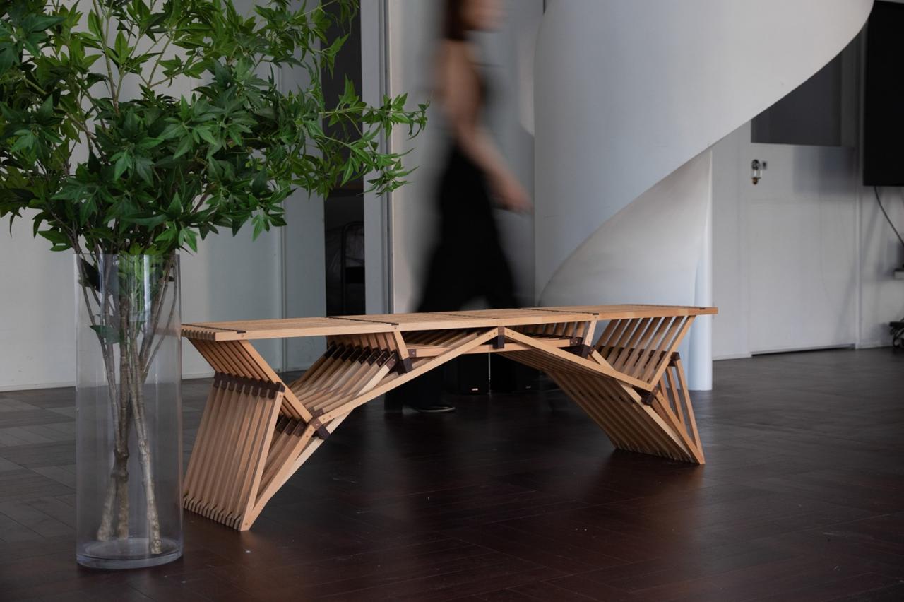 BIM建筑|编木拱凳 / 卜一工坊（杭州）文化创意有限公司