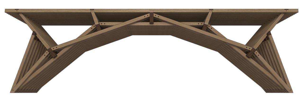 BIM建筑|编木拱凳 / 卜一工坊（杭州）文化创意有限公司