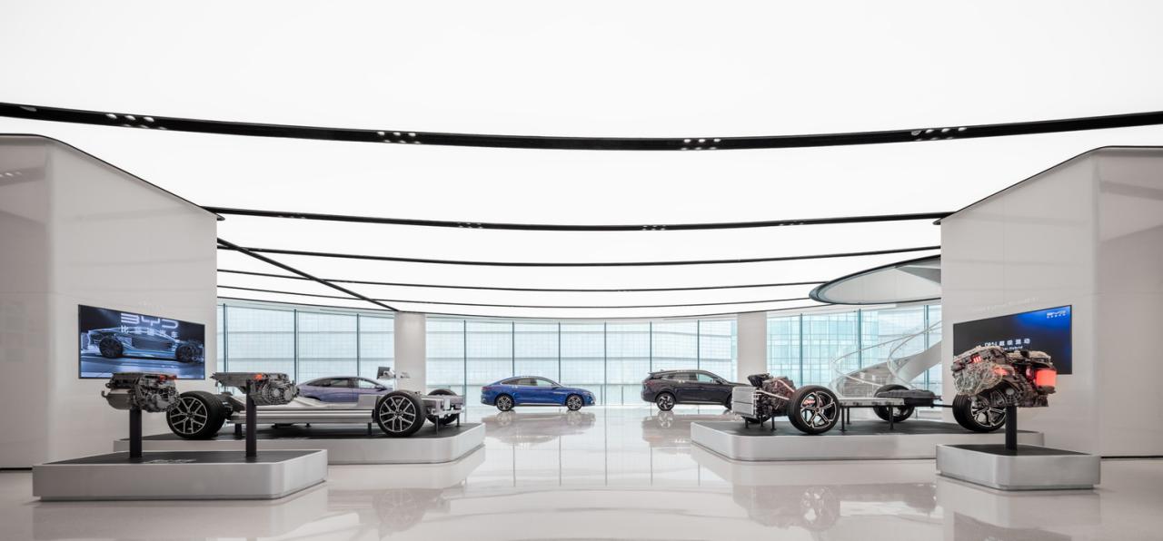 BIM建筑|启迪未来 江城地标：武汉比亚迪品牌体验中心 / 成执设计