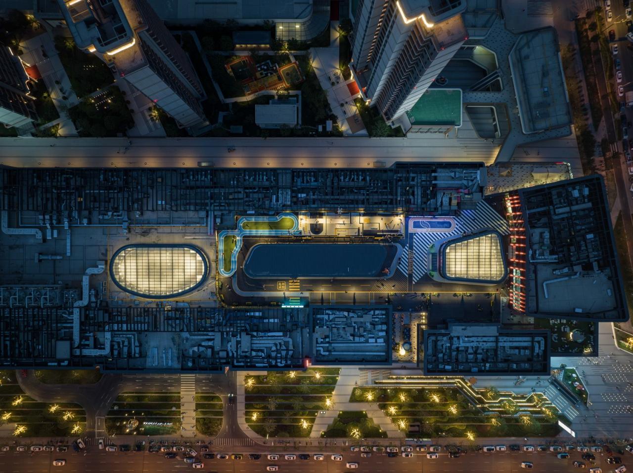 BIM建筑|天空过客——天津中海环宇城天台滑板公园 / DAGA大观建筑