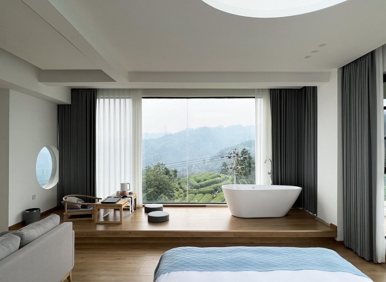 BIM建筑|云台阅野：漂浮在茶田上的民宿 / 岩川建筑设计