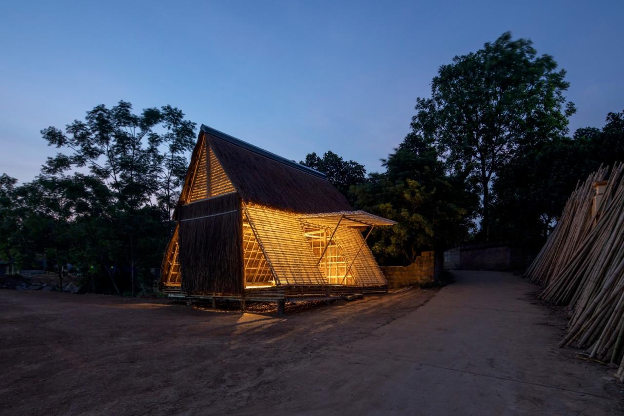 BIM建筑|适应气候变化，漂浮竹屋 / H&P Architects