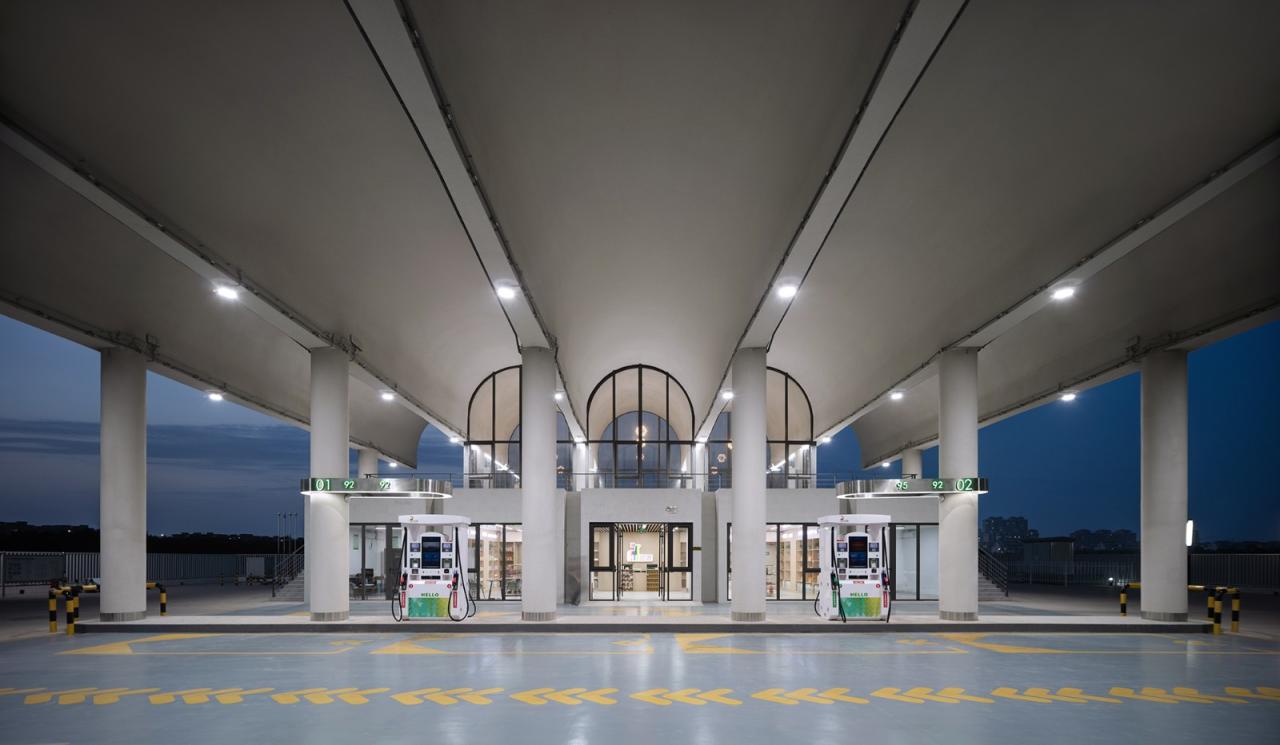 BIM建筑|哈鹿加油站 / SITUATE上下四方建筑事务所