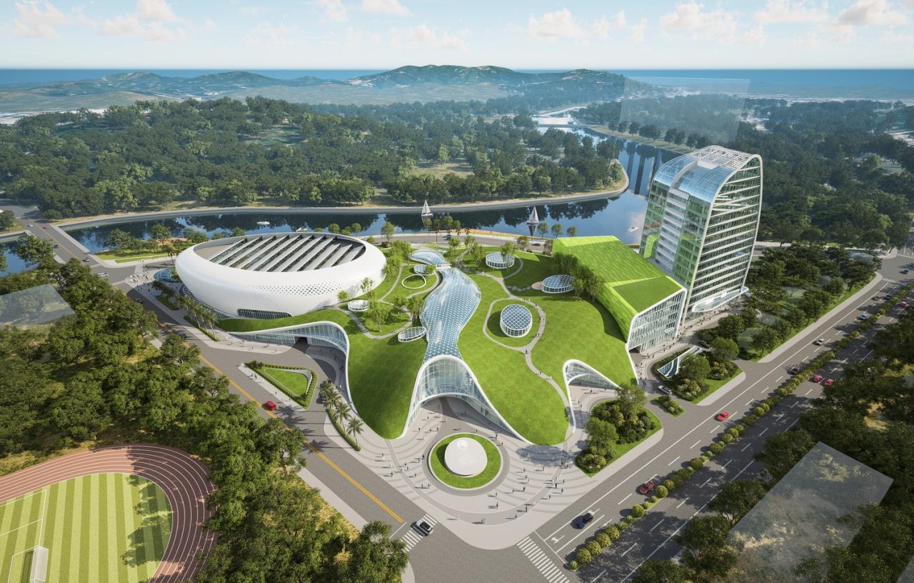 BIM建筑|广东梅州丰顺文体中心 / 深圳迈思建筑设计有限公司