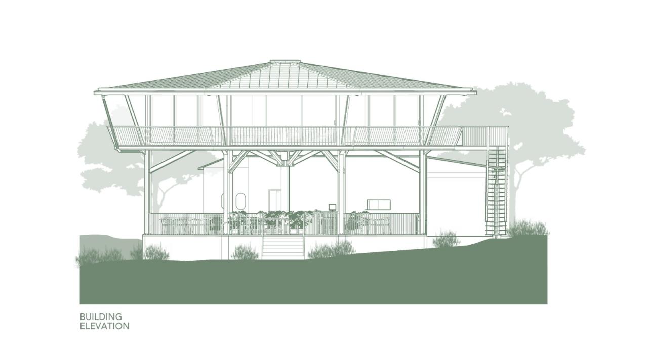 BIM建筑|八角餐厅和工作区 / Stilt Studios