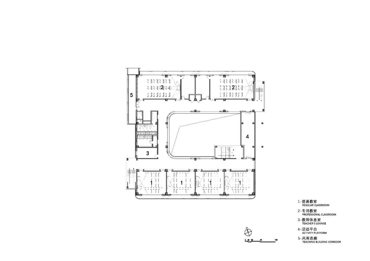 BIM建筑|自由理想的“花园城堡” ：济南北康初中教育建筑群落 / UA 尤安设计
