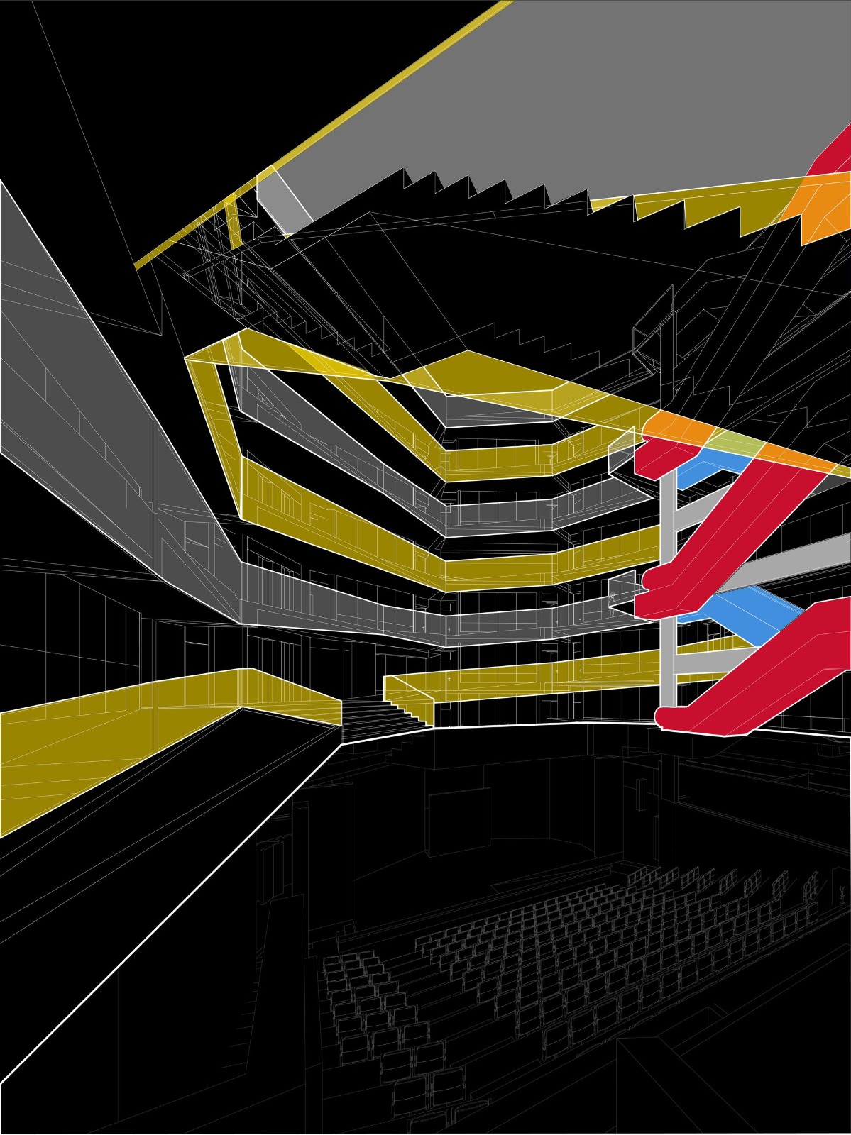 BIM建筑|楼梯漫步，圣地亚哥大学商业与经济学院 FAE / Marsino Arquitectura