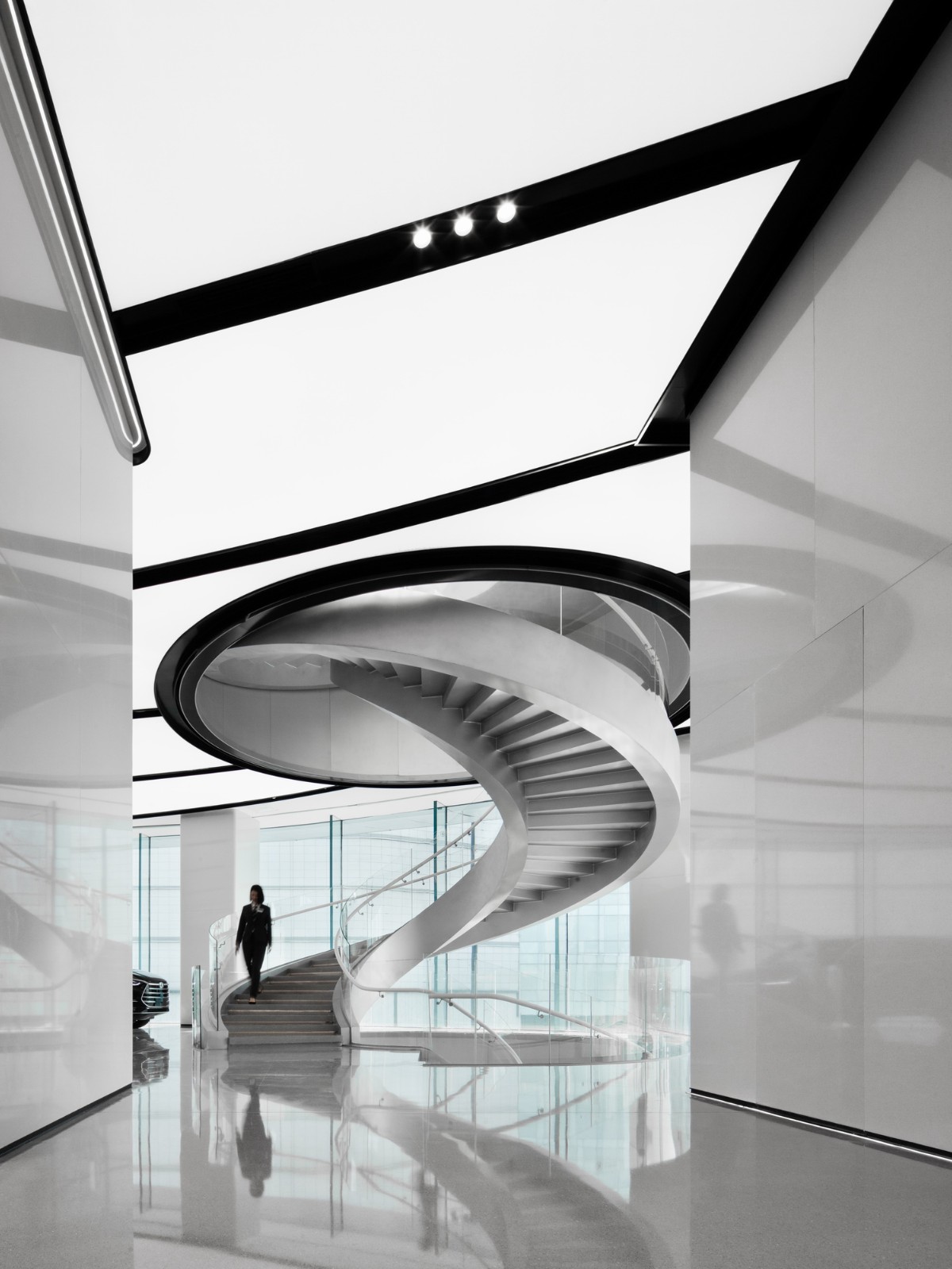 BIM建筑|启迪未来 江城地标：武汉比亚迪品牌体验中心 / 成执设计