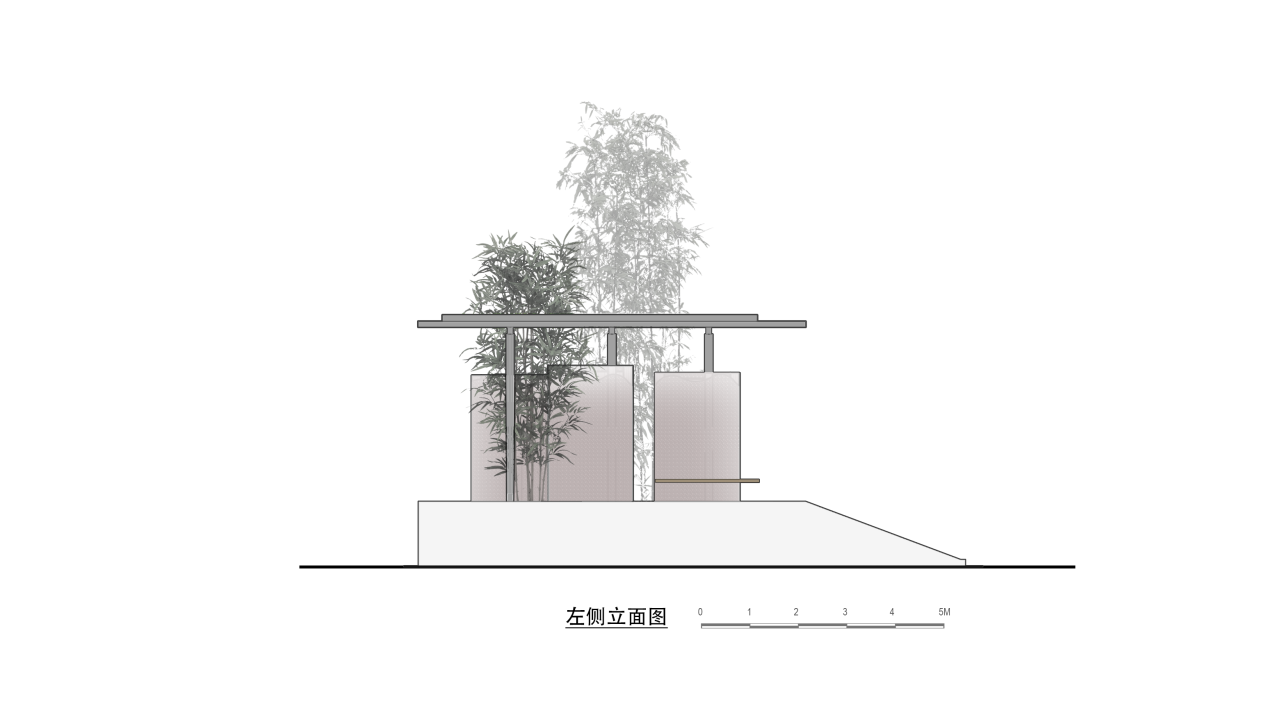 BIM建筑|竹影摇曳的无性别公共卫生间：安石卷厕 / 在行建筑