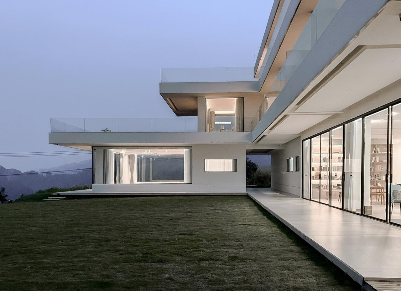 BIM建筑|云台阅野：漂浮在茶田上的民宿 / 岩川建筑设计