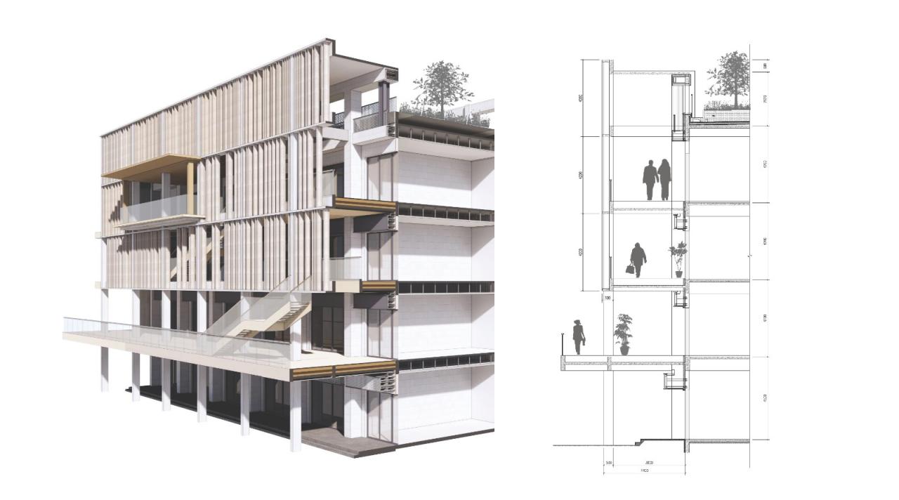 BIM建筑|“空中街巷”唤醒北京“睡城”，首开LONG街城市更新 / ZEN正象设计