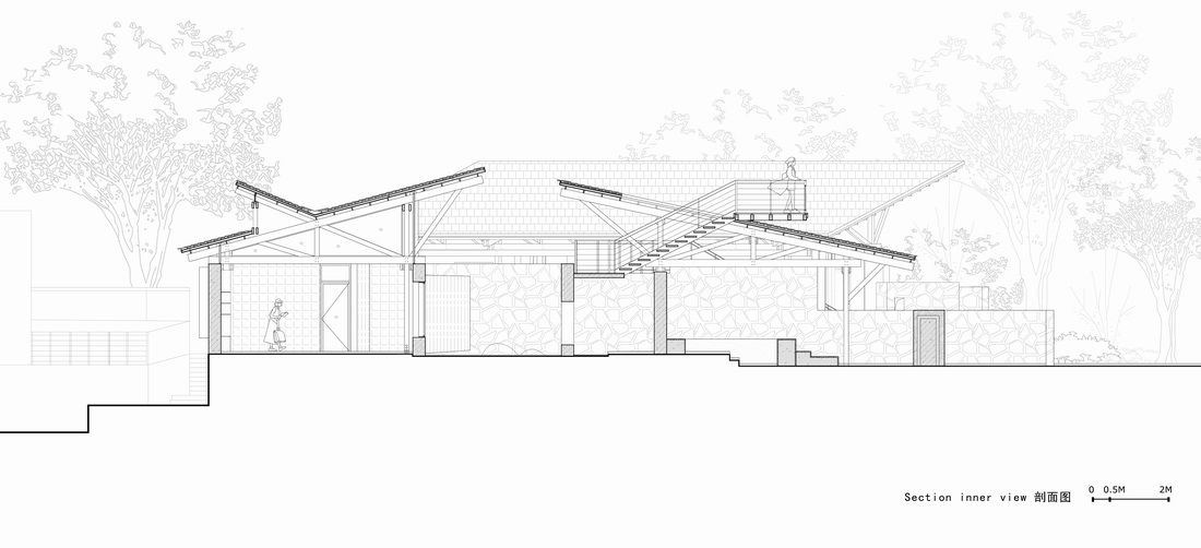 BIM建筑|留坝瓦窑沟多功能服务中心 / 尌林建筑设计事务所