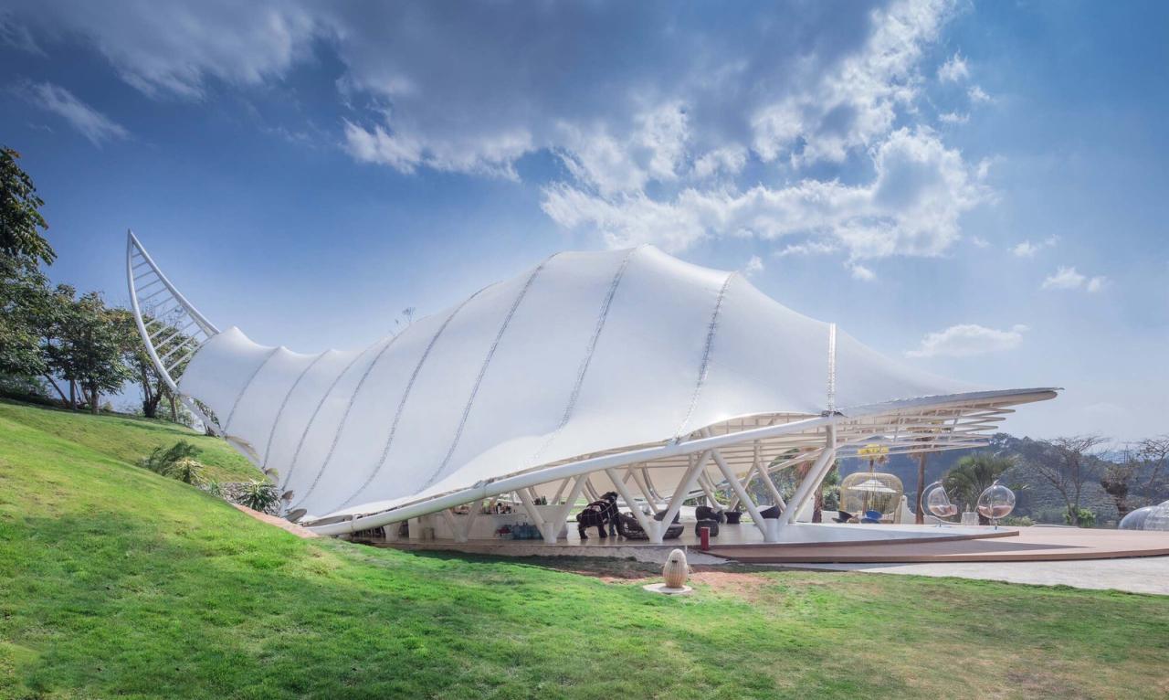 BIM建筑|勐巴拉可见泽栖帐篷酒店 / 捷仕建筑规划设计