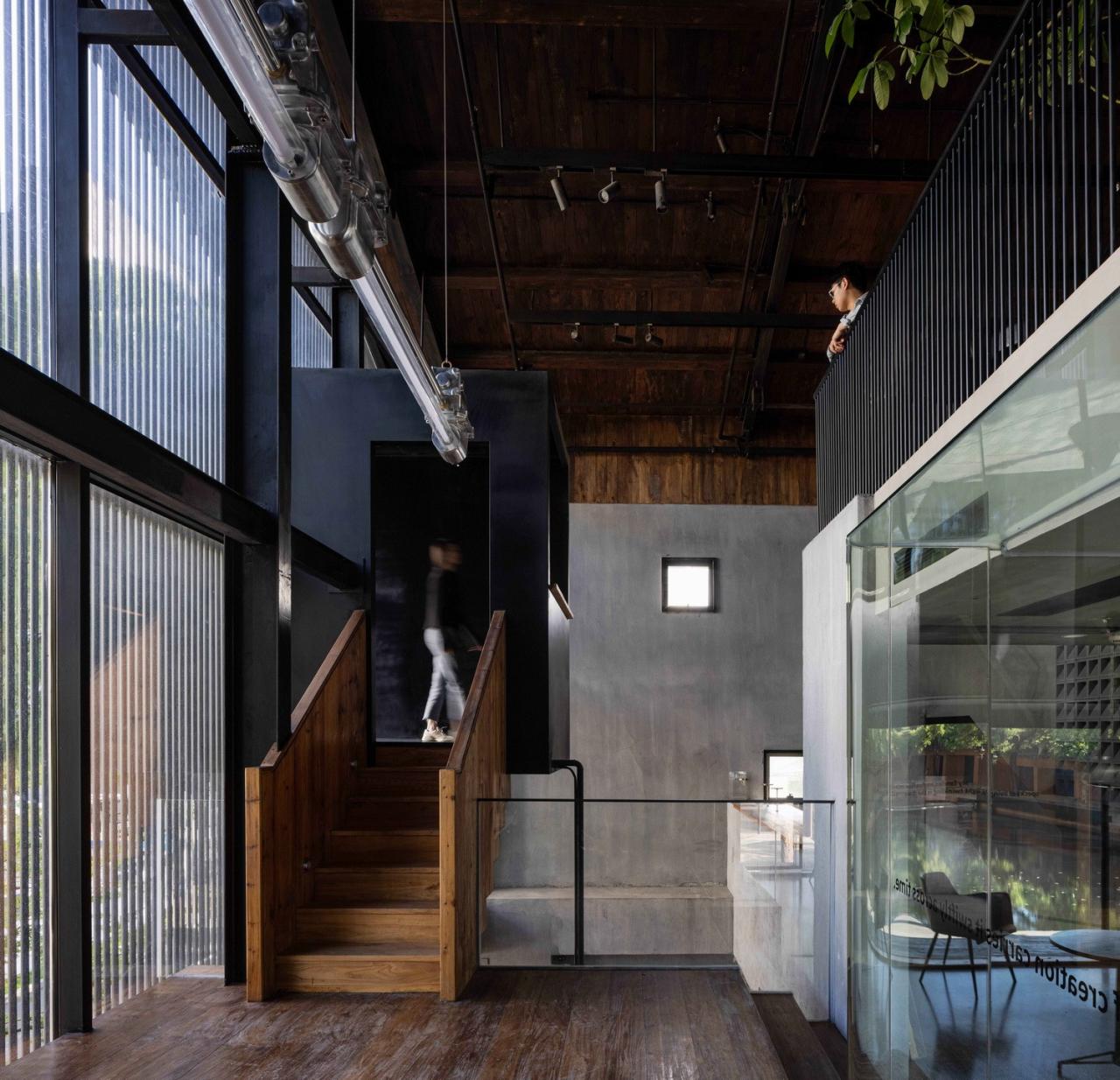 BIM建筑|虚怀若谷，犹如半仓：半仓，上海 / 本哲建筑