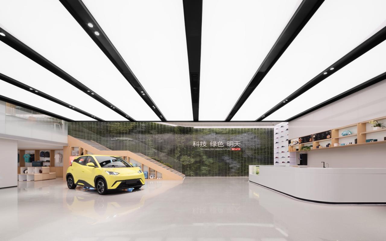 BIM建筑|启迪未来 江城地标：武汉比亚迪品牌体验中心 / 成执设计