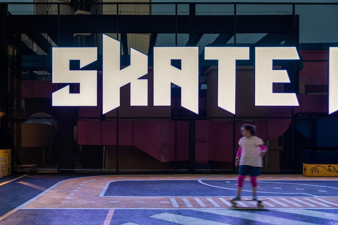 BIM建筑|天空过客——天津中海环宇城天台滑板公园 / DAGA大观建筑