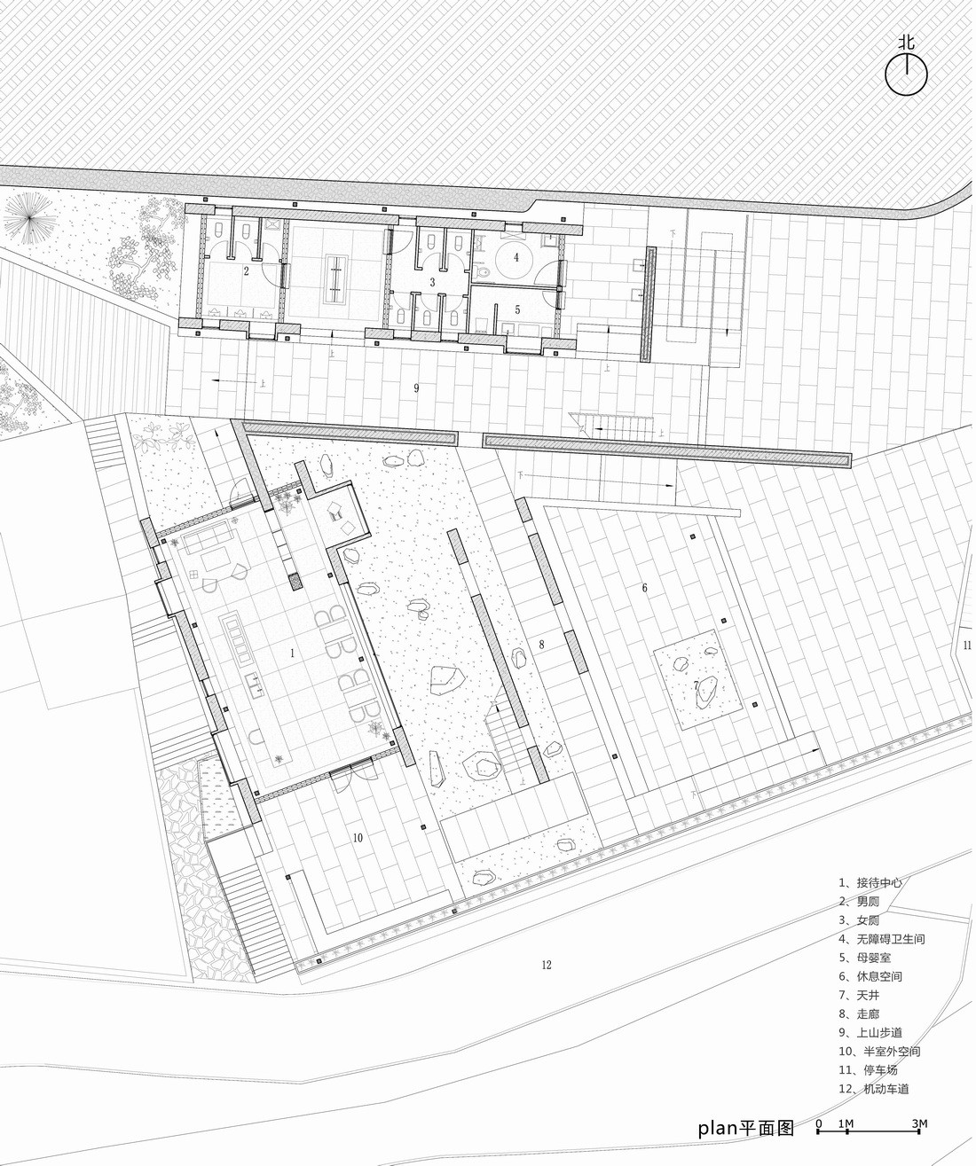 BIM建筑|留坝瓦窑沟多功能服务中心 / 尌林建筑设计事务所