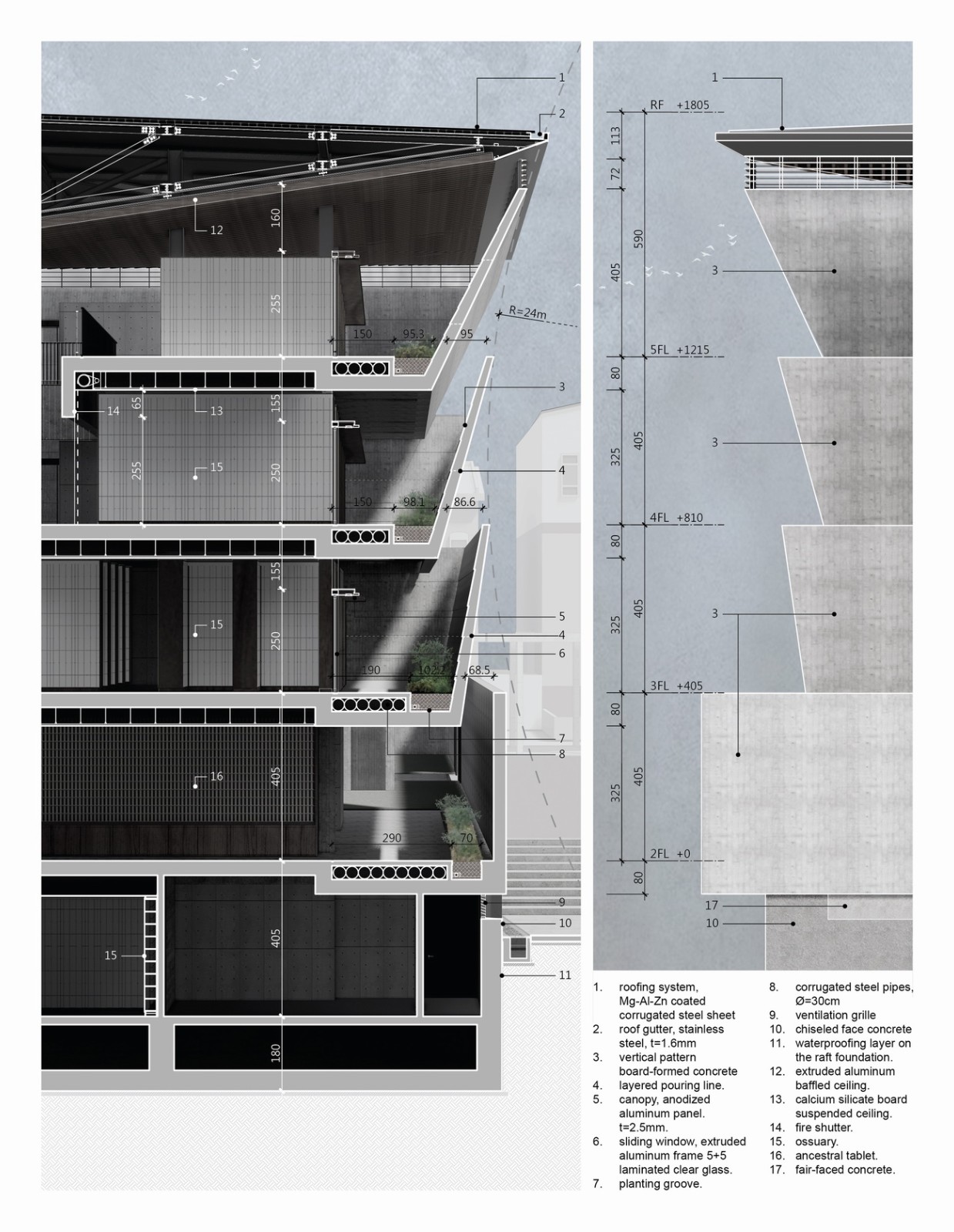 BIM建筑|山中骨灰安置所 / Behet Bondzio Lin Architekten