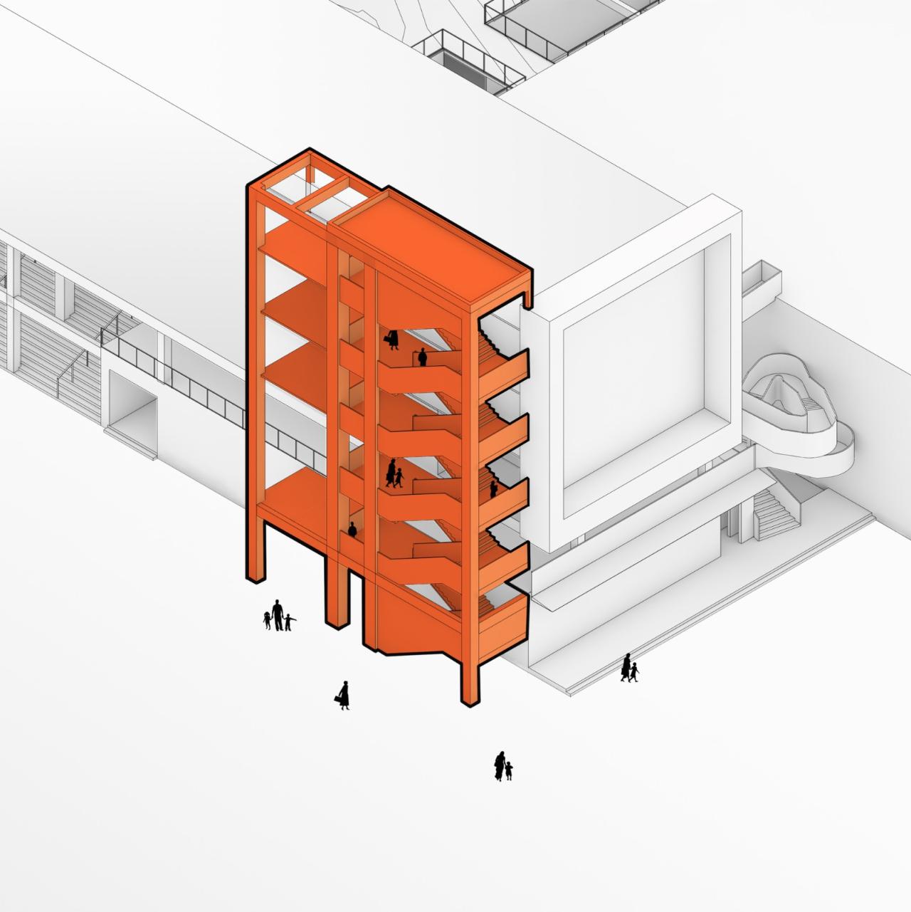 BIM建筑|县城里的新学校：送你一匹小马 / 上海立木建筑规划