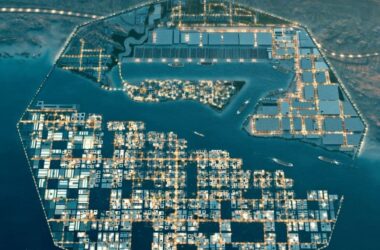 BIM建筑|沙特公布八角形浮动港口城市规划-BIM建筑网
