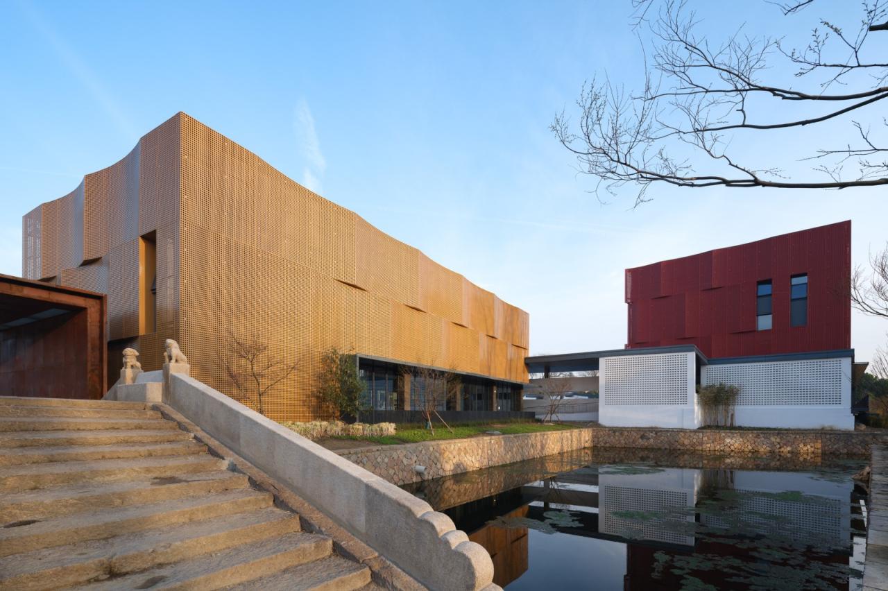 BIM建筑|桐乡市红色文化教育中心 / 清上造社