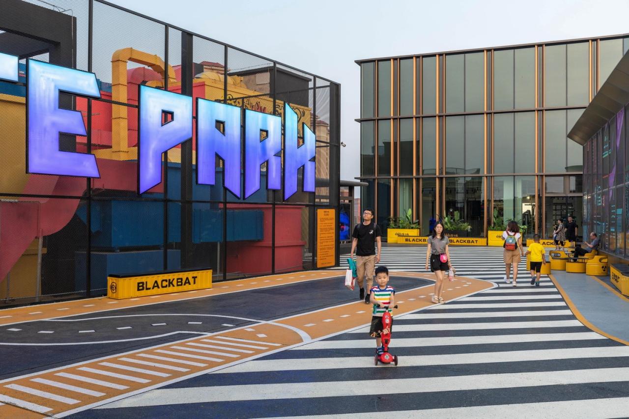 BIM建筑|天空过客——天津中海环宇城天台滑板公园 / DAGA大观建筑