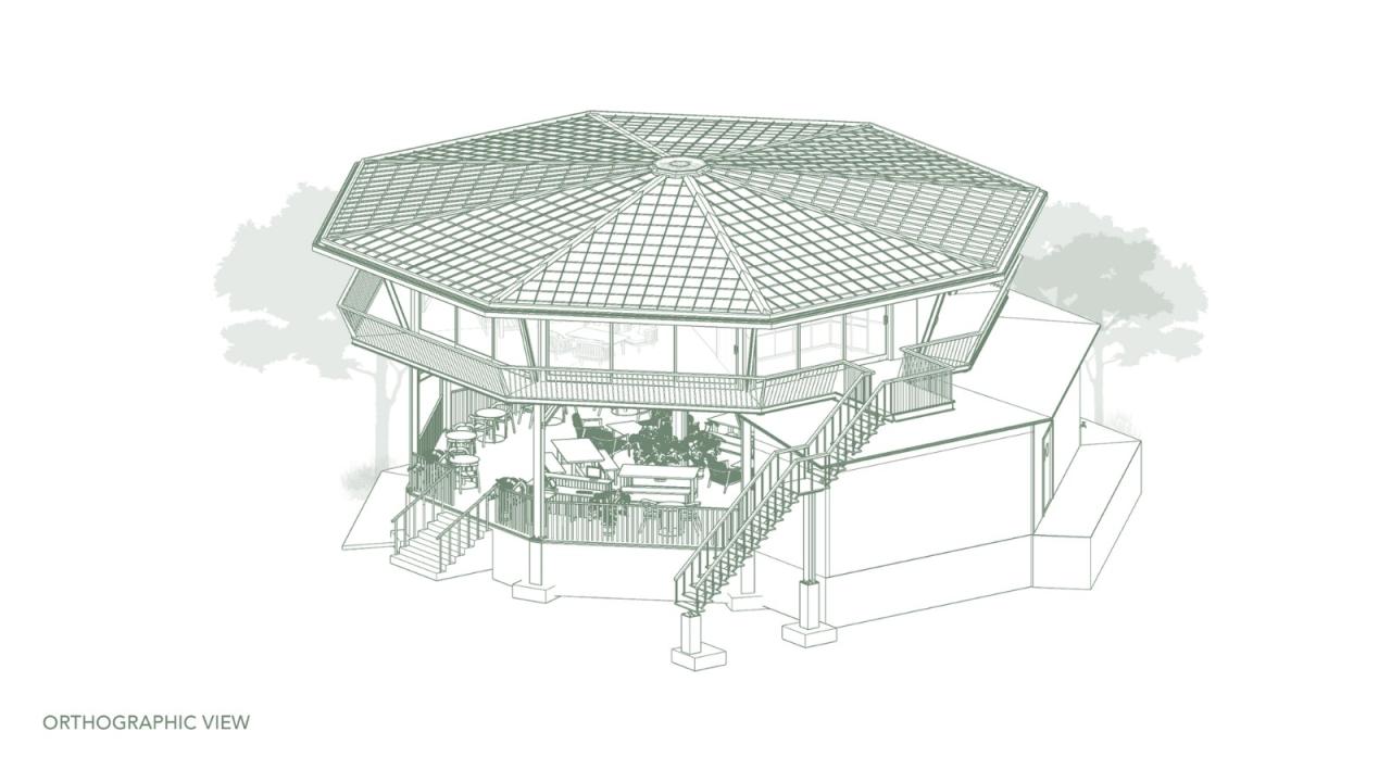 BIM建筑|八角餐厅和工作区 / Stilt Studios