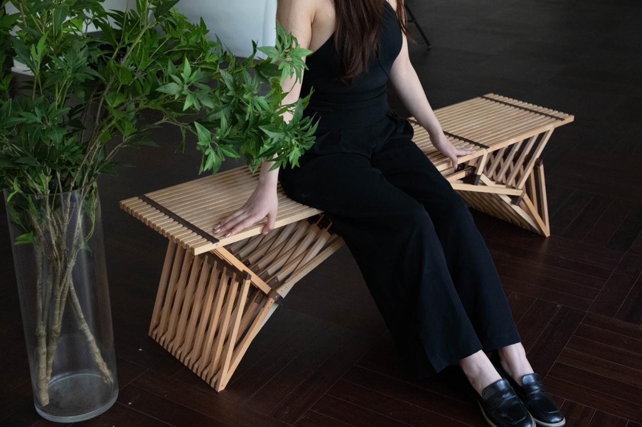 BIM建筑|编木拱凳 / 卜一工坊（杭州）文化创意有限公司