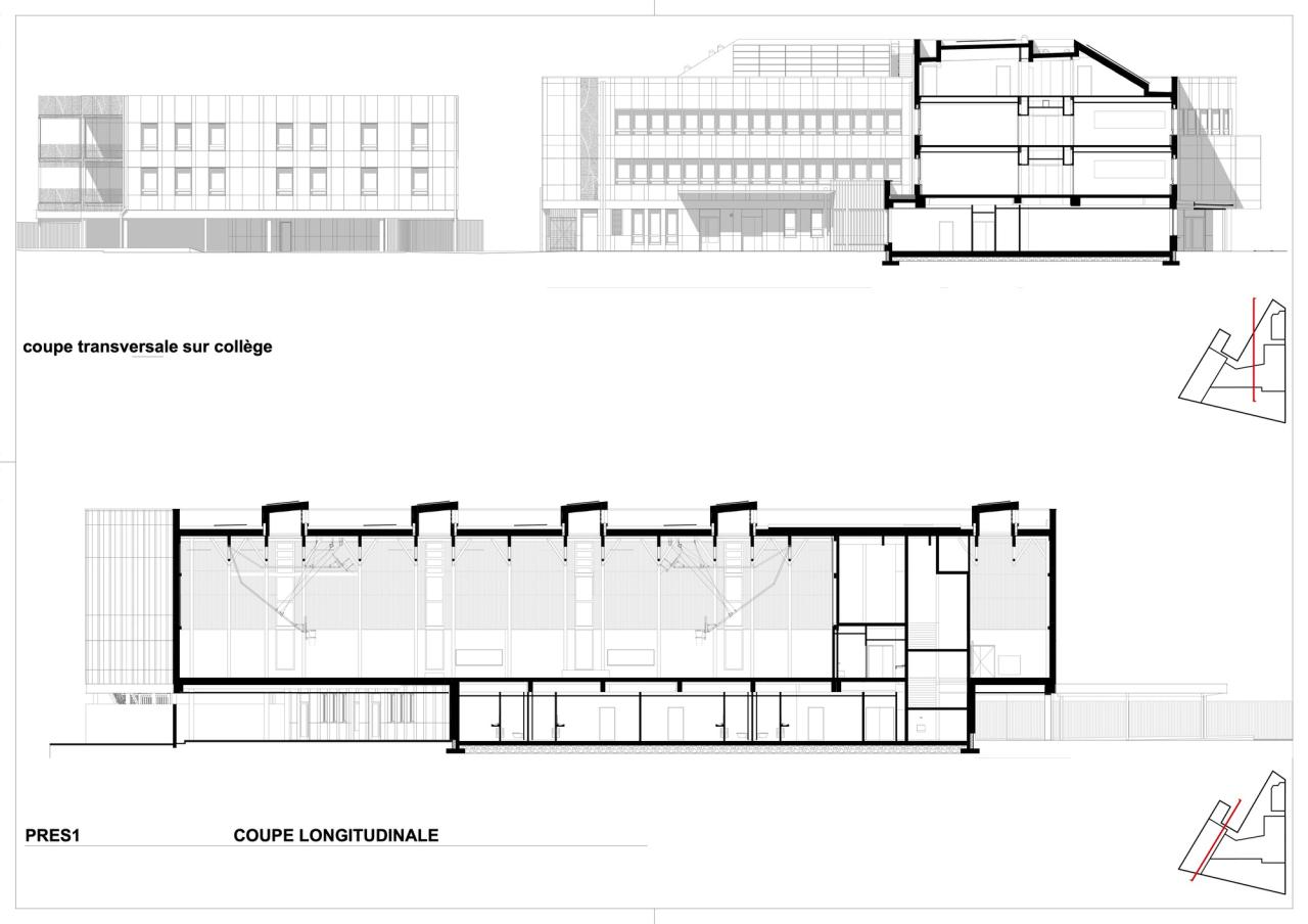 BIM建筑|瓦伦顿 Samuel-Paty 中学 / Archipente