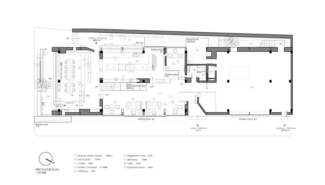 BIM建筑|虚怀若谷，犹如半仓：半仓，上海 / 本哲建筑