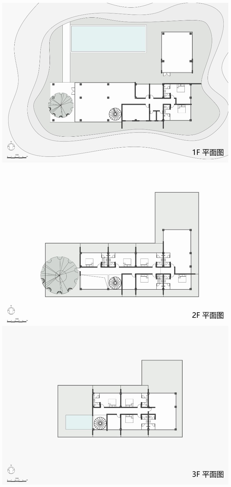 BIM建筑|云台阅野：漂浮在茶田上的民宿 / 岩川建筑设计